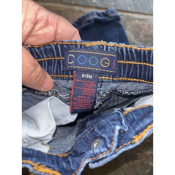 Coogi Skinny Jeans Baby Girl Boy 6 9 Mo Embroidered Logo Elastic Waist Pullon - Picture 8 of 10
